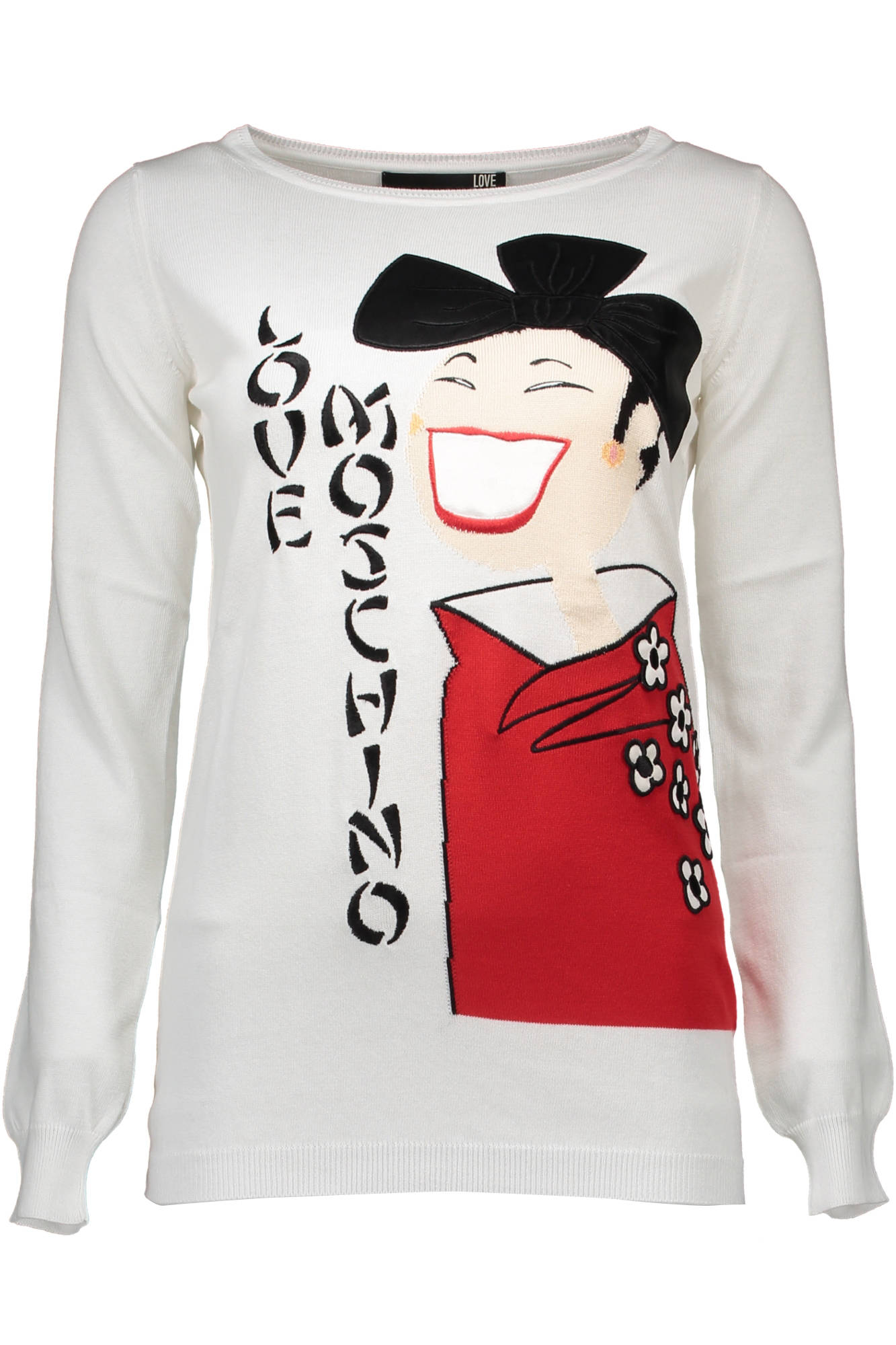 Love Moschino White Sweater - Fizigo