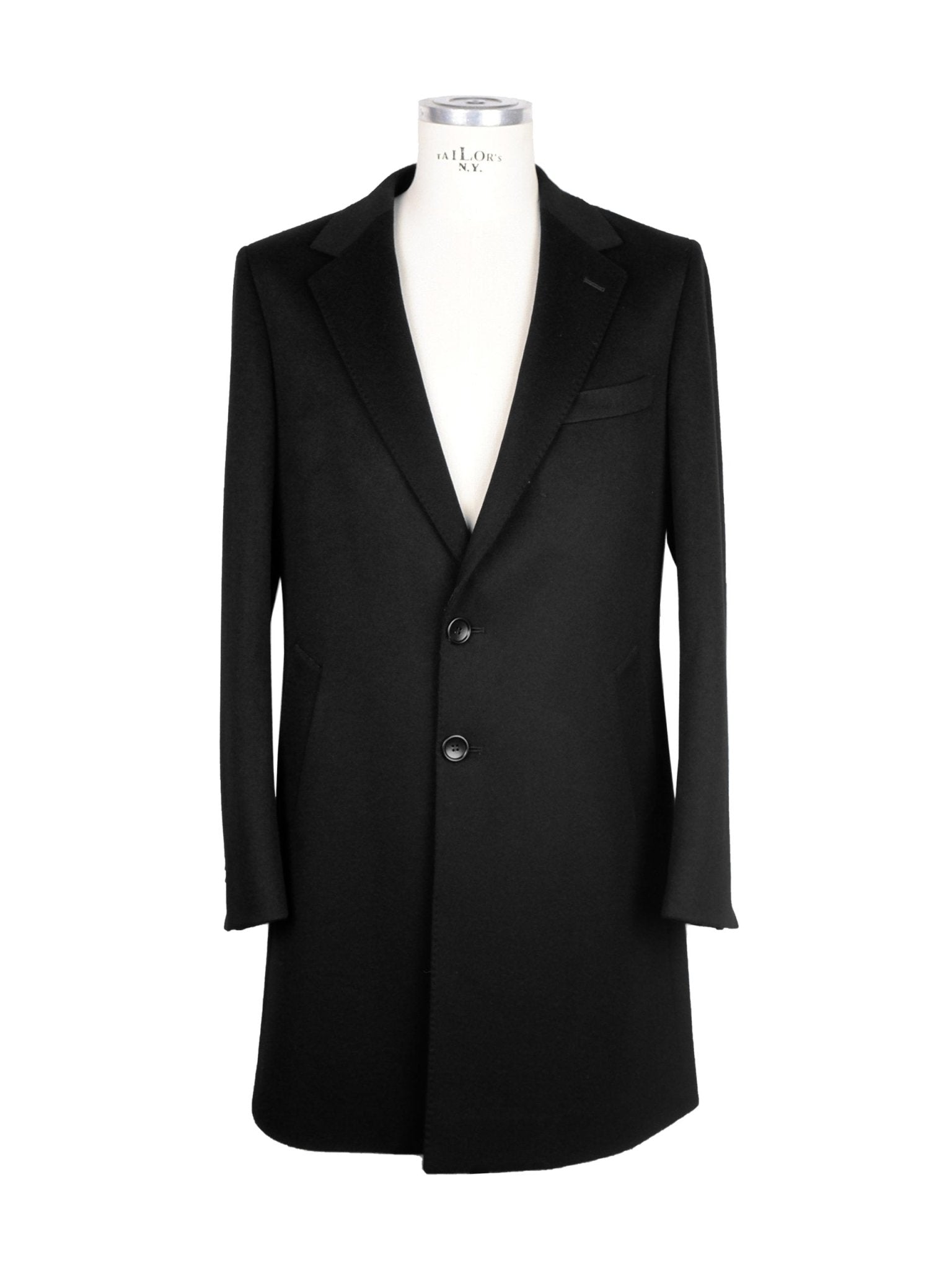 Made in Italy Black Wool Jacket - Fizigo