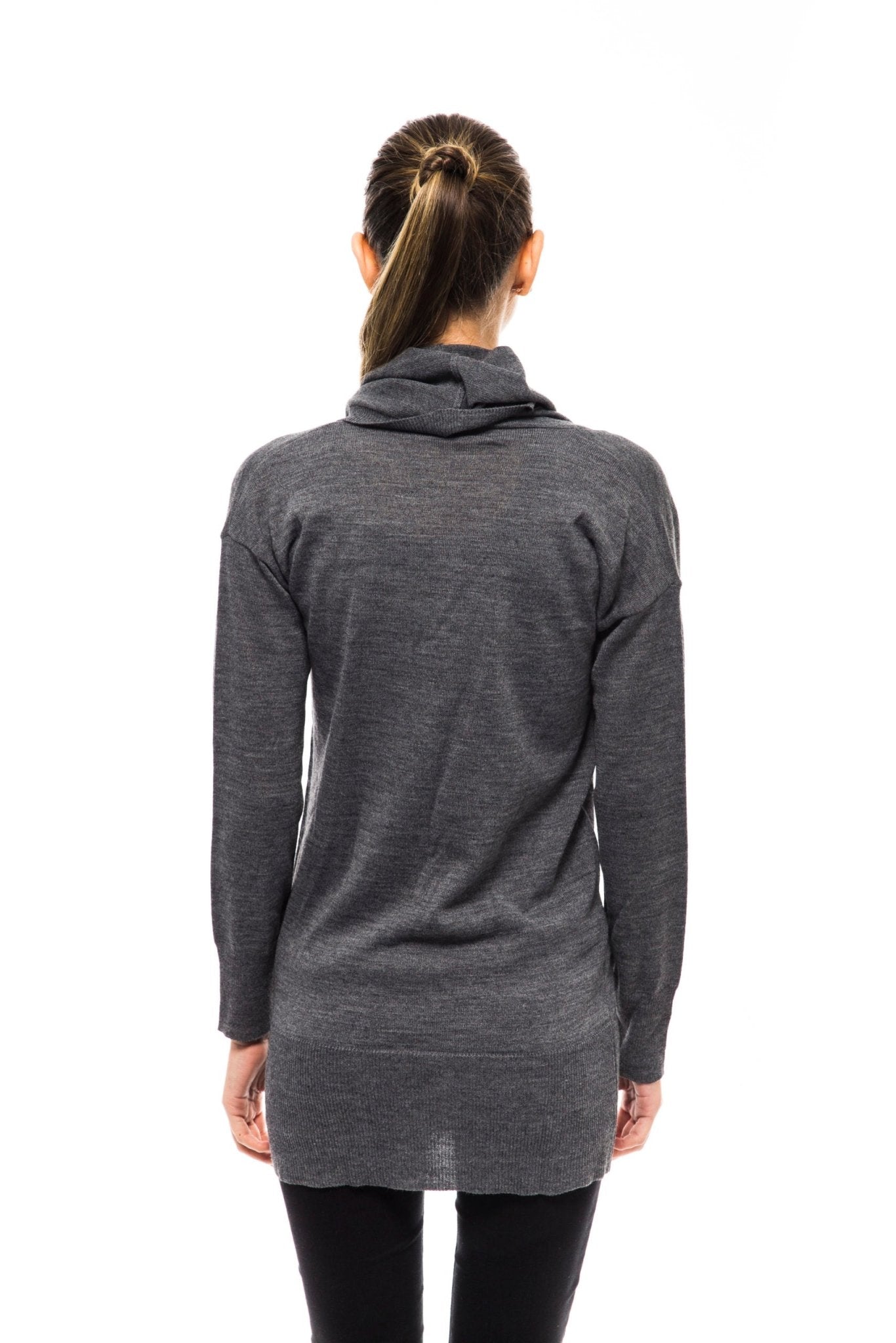 Montana Blu Gray Wool Sweater - Fizigo