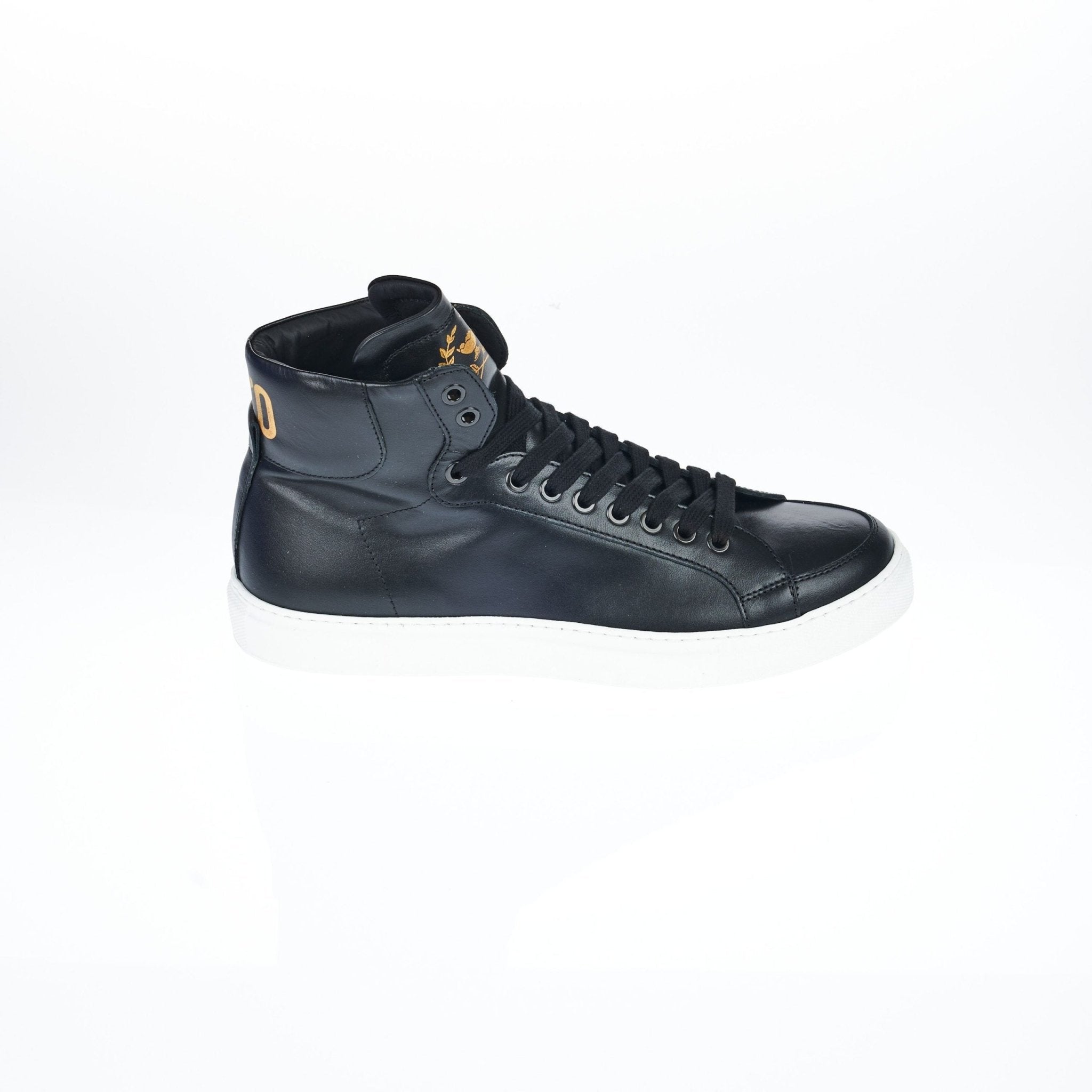 Pantofola D'Oro Black Leather Sneaker - Fizigo