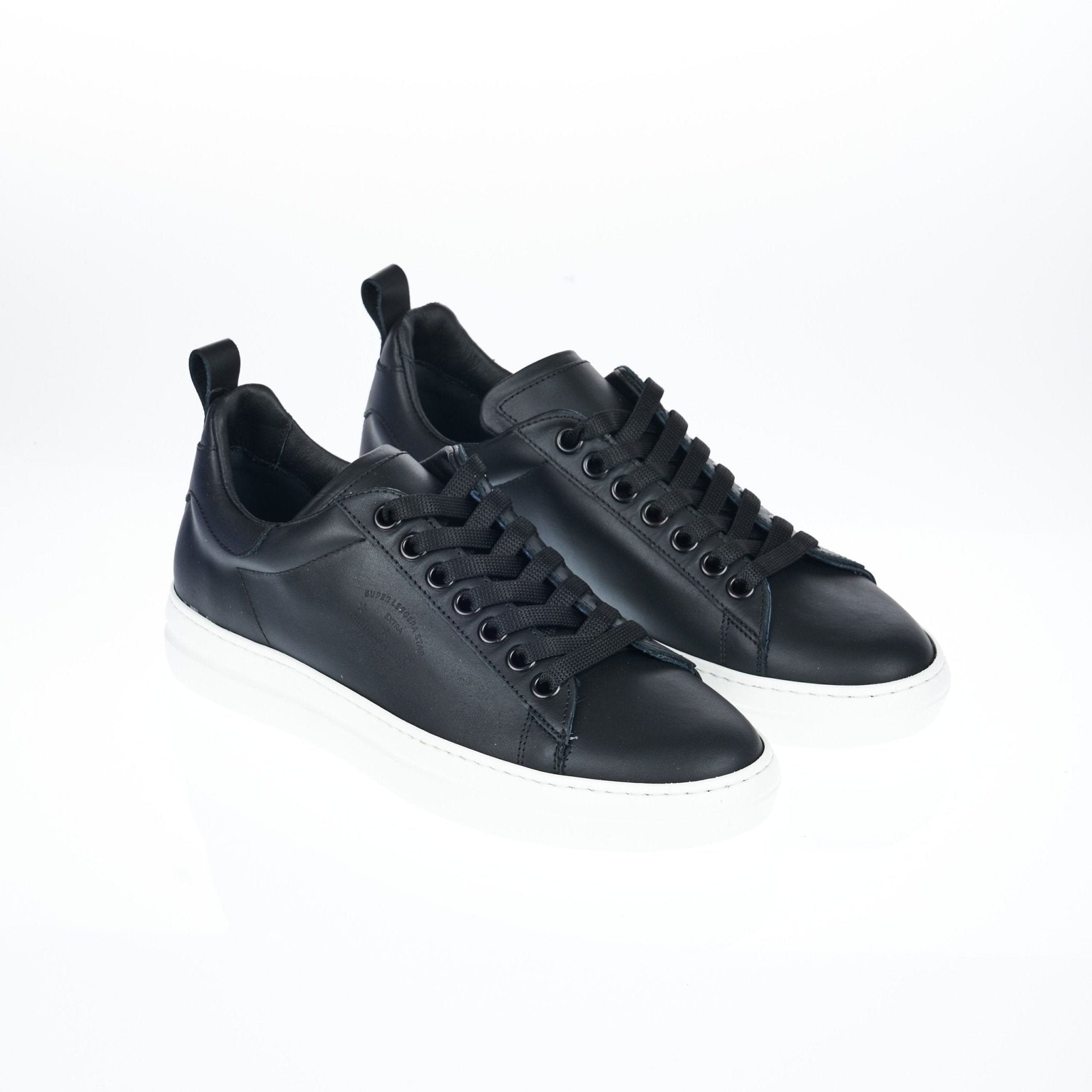 Pantofola D'Oro Black Leather Sneaker - Fizigo