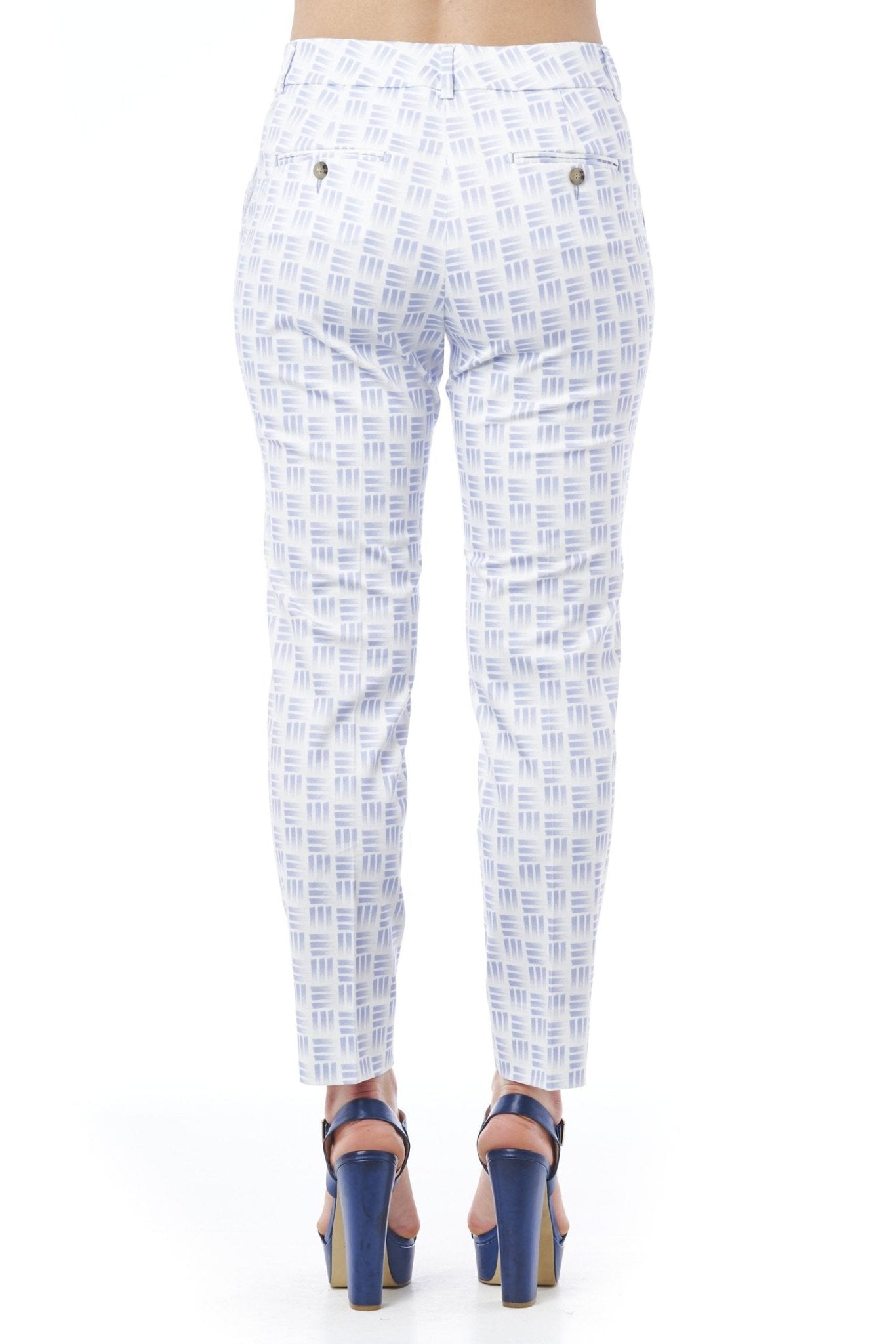 Peserico White Cotton Jeans & Pant - Fizigo