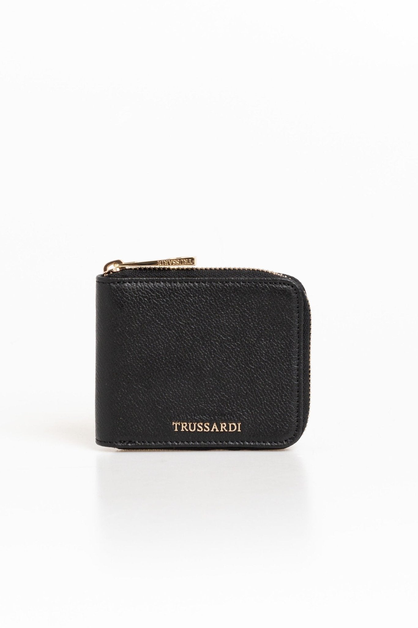 Trussardi Black Leather Wallet - Fizigo