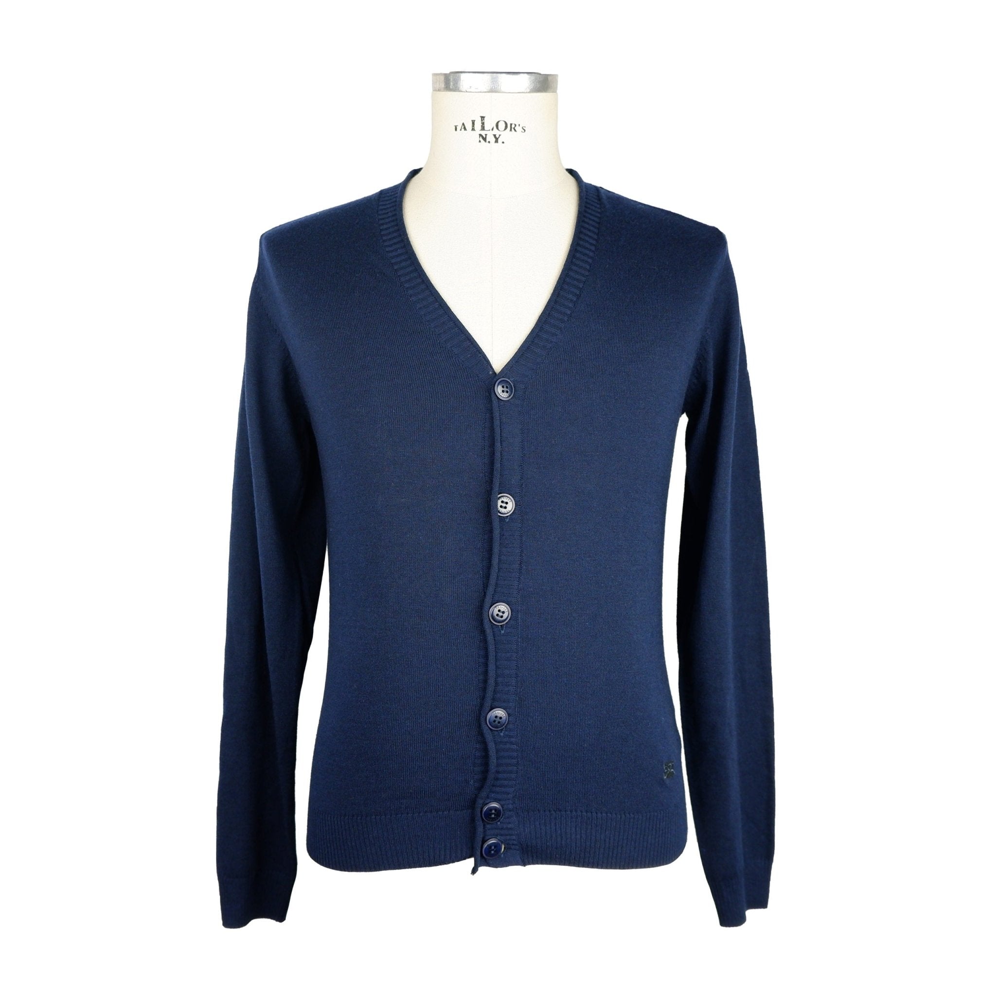 Yes Zee Blue Polyester Sweater - Fizigo